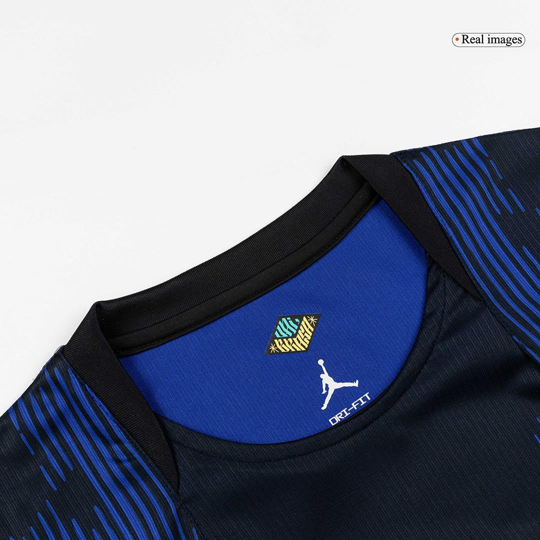 VINI JR. #7 Brazilië Uitshirt - WK 2026 Marineblauw