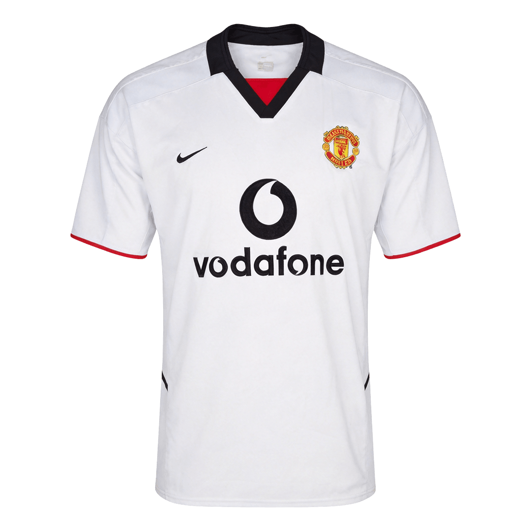 Retro Manchester United Uitshirt 2002/03 Wit