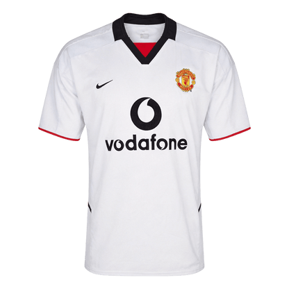 Retro Manchester United Uitshirt 2002/03 Wit