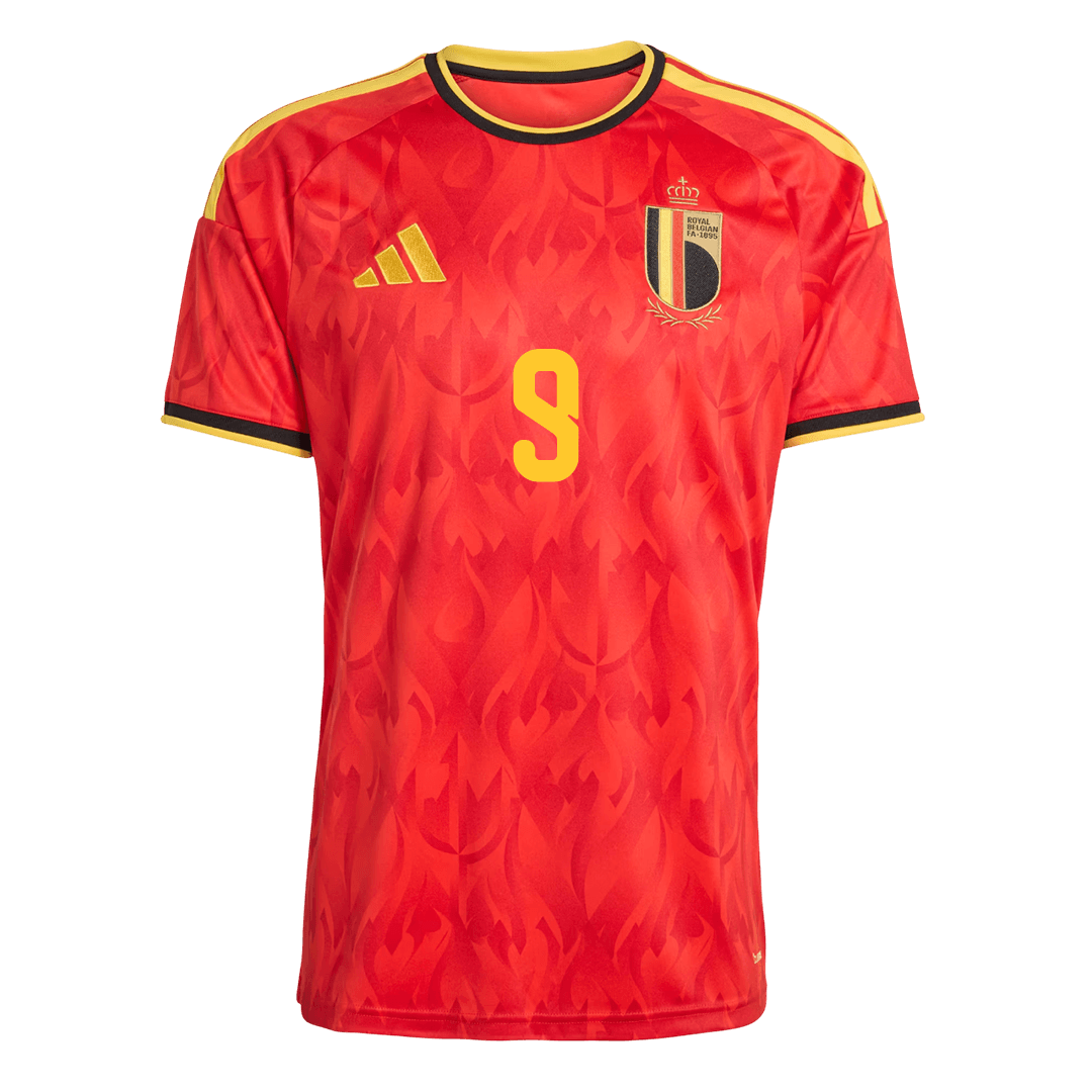 LUKAKU #9 Belgique Domicile Maillot - Coupe du Monde 2026 Rouge