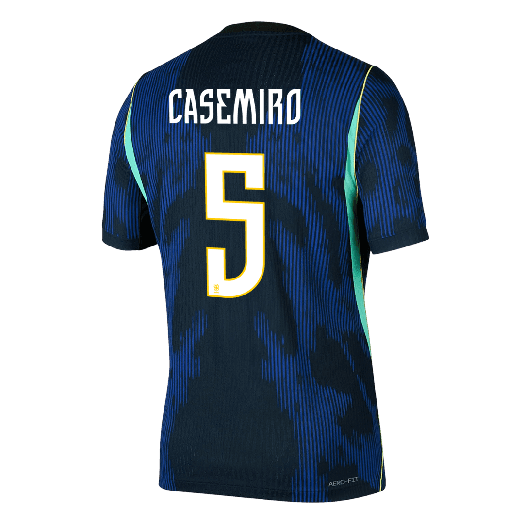 CASEMIRO #5 Brésil Extérieur Maillot - Coupe du Monde 2026 Bleu marine Joueur