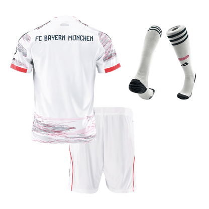 Munich Extérieur Maillot Kit 2025/26 Enfant Blanc