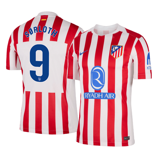 SØRLOTH #9 Atlético Domicile Maillot 2025/26 Rouge&Blanc