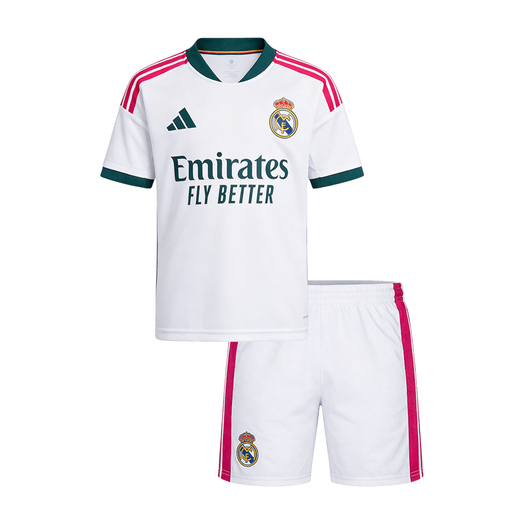 Real Madrid Domicile Maillot Kit 2026/27 Enfant Blanc