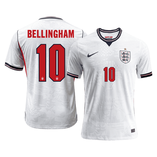 BELLINGHAM #10 Angleterre Domicile Maillot - Coupe du Monde 2026 Blanc Joueur