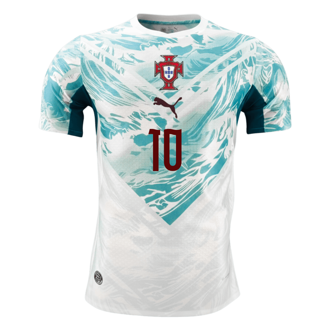 BERNARDO #10 Portugal Extérieur Maillot - Coupe du Monde 2026 White&Green Joueur