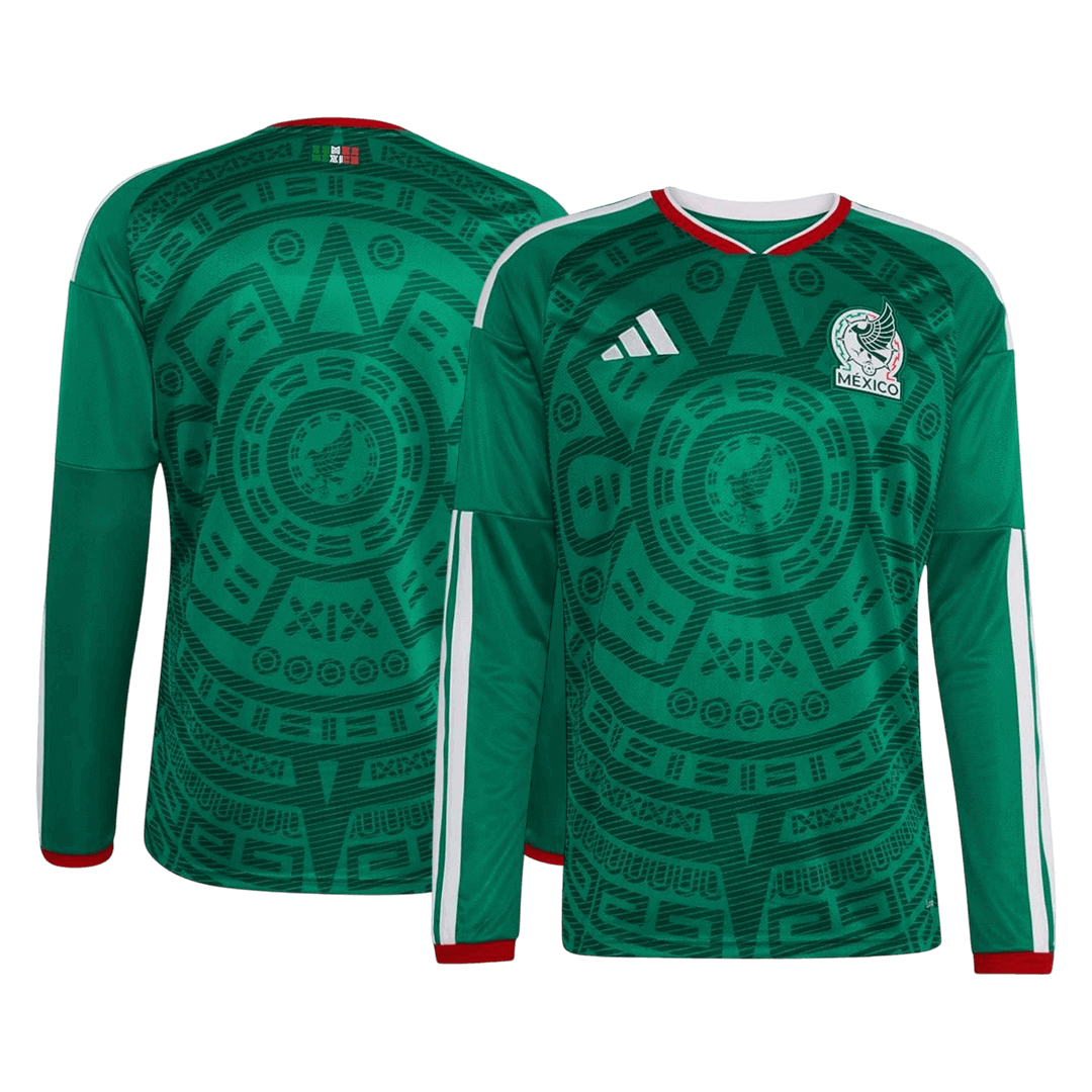 Mexico Thuisshirt Lange Mouwen - WK 2026 Groen
