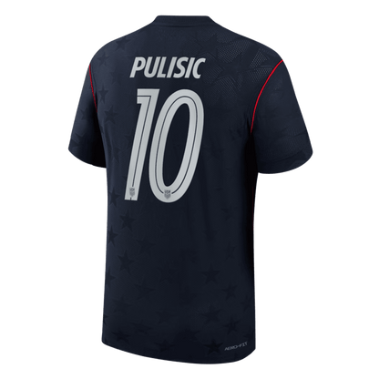 PULISIC #10 Verenigde Staten Uitshirt - WK 2026 Zwart Speler