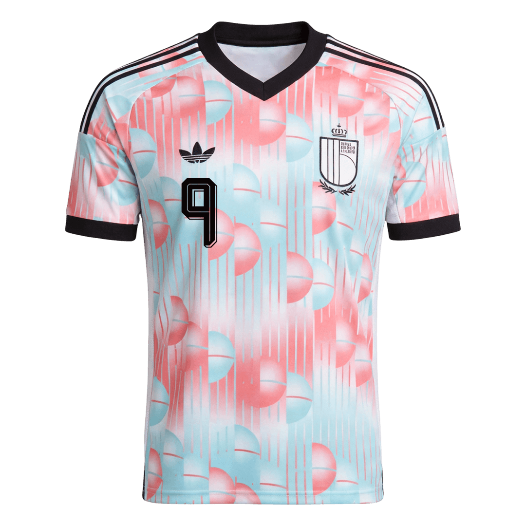 LUKAKU #9 Belgique Extérieur Maillot - Coupe du Monde 2026 Blue&Pink
