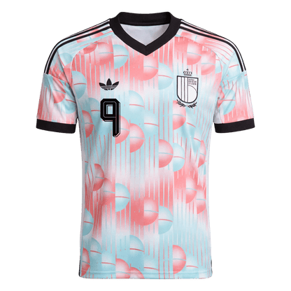 LUKAKU #9 Belgique Extérieur Maillot - Coupe du Monde 2026 Blue&Pink