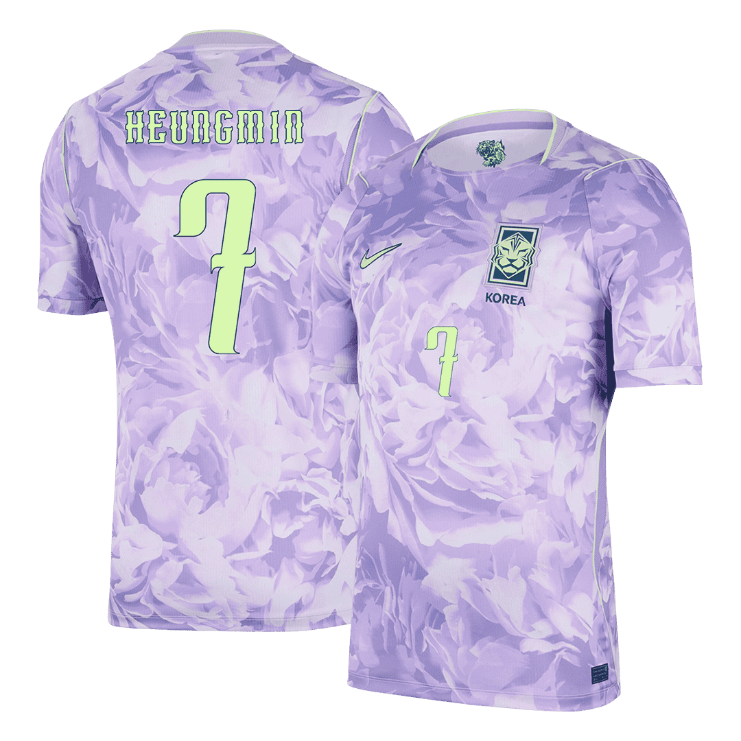 HEUNGMIN #7 Corée du Sud Extérieur Maillot - Coupe du Monde 2026 Violet