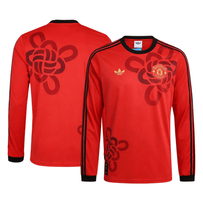Manchester United Maillot Manches Longues 2025/26 Rouge Grande Taille