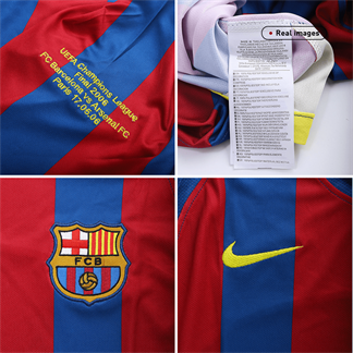 Retro MESSI #30 Barcelone Domicile Maillot 2005/06 - UCL Final