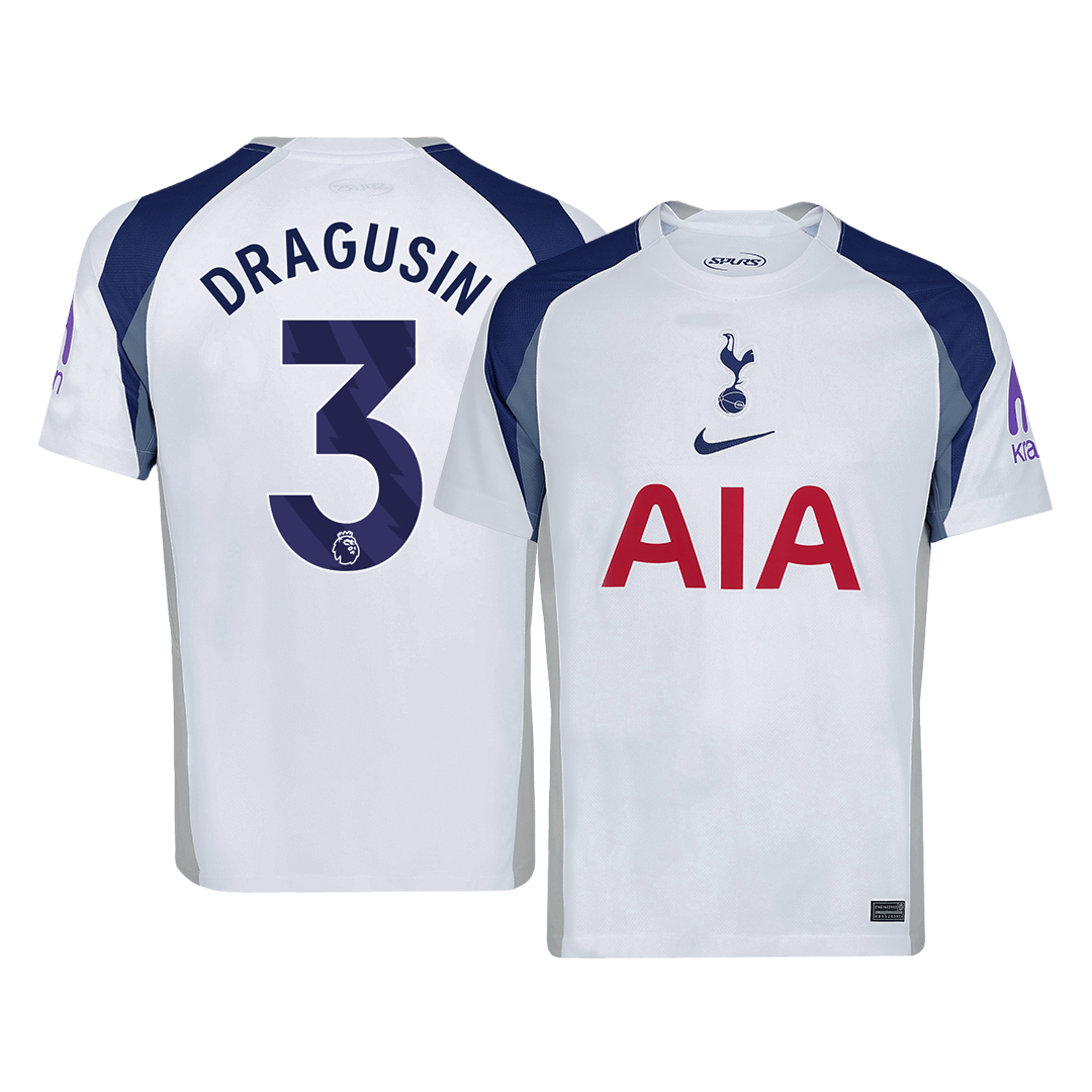 DRAGUSIN #3 Tottenham Hotspur Thuisshirt 2025/26 Wit