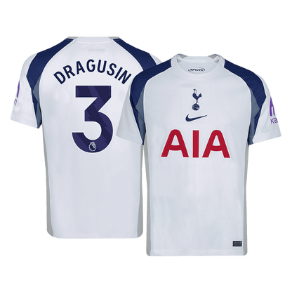 DRAGUSIN #3 Tottenham Hotspur Thuisshirt 2025/26 Wit