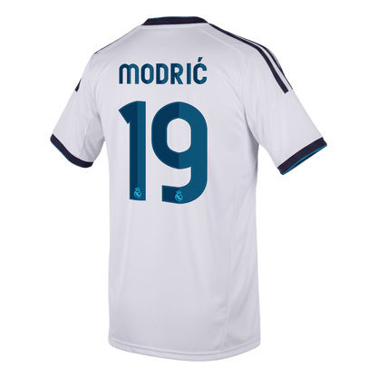 Retro MODRIĆ #19 Real Madrid Domicile Maillot 2012/13 Blanc