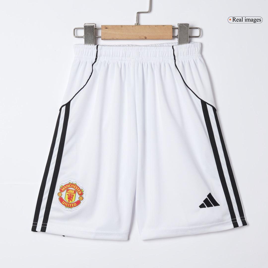 Manchester United Domicile Maillot Kit 2025/26 Junior Rouge