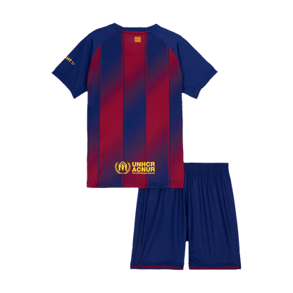 Barcelone Domicile Maillot Kit 2025/26 Enfant