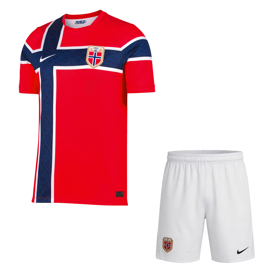 Norvège Domicile Maillot Kit - Coupe du Monde 2026 Rouge&Blanc