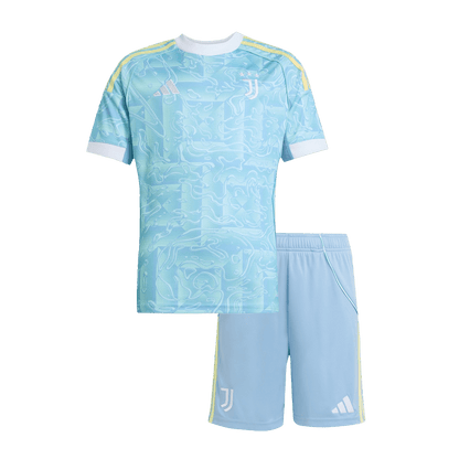 Juventus Uit Thuisshirt Kit 2025/26 Kind Blauw