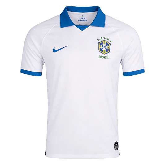 Retro Brésil Extérieur Maillot 2019 Blanc