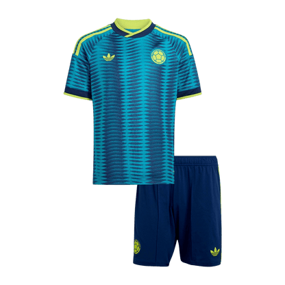Colombie Extérieur Maillot Kit - Coupe du Monde 2026 Enfant Bleu