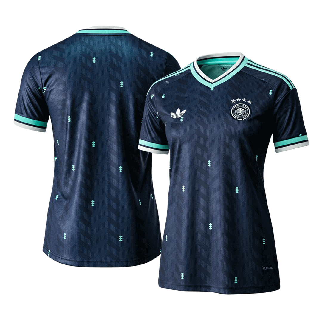 Femme Allemagne Extérieur Maillot - Coupe du Monde 2026 Bleu marine