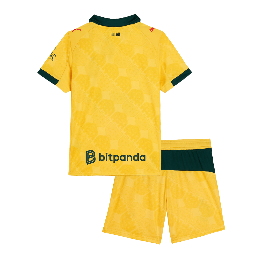 AC Milan Third Maillot Kit 2025/26 Junior Jaune