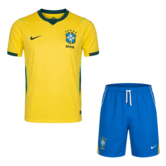 Brésil Domicile Maillot Kit - Coupe du Monde 2026 Jaune