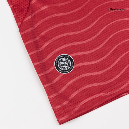 Kids B. FERNANDES #8 Portugal Domicile Maillot Kit - Coupe du Monde 2026 Rouge - Super