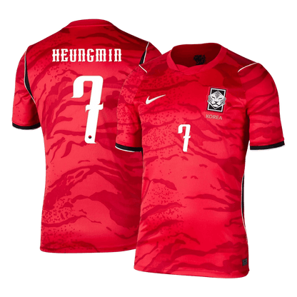 HEUNGMIN #7 Corée du Sud Domicile Maillot - Coupe du Monde 2026 Rouge