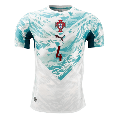 RÚBEN DIAS #4 Portugal Extérieur Maillot - Coupe du Monde 2026 White&Green Joueur