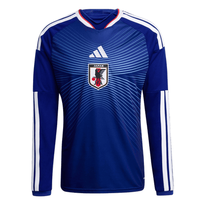 Japan Thuis Thuisshirt Lange Mouwen - Wereldbeker 2026 Marineblauw