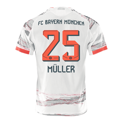 MÜLLER #25 Munich Extérieur Maillot 2025/26 Blanc Joueur