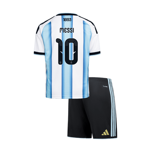Kids MESSI #10 Argentine Domicile Maillot Kit - Coupe du Monde 2026 Blue&White - Super