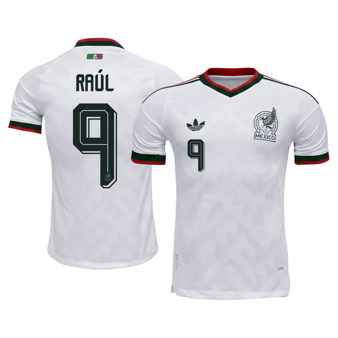 RAÚL #9 Mexique Extérieur Maillot - Coupe du Monde 2026 Blanc Joueur