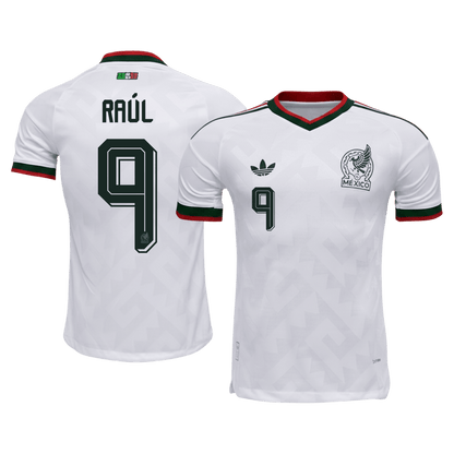 RAÚL #9 Mexique Extérieur Maillot - Coupe du Monde 2026 Blanc Joueur