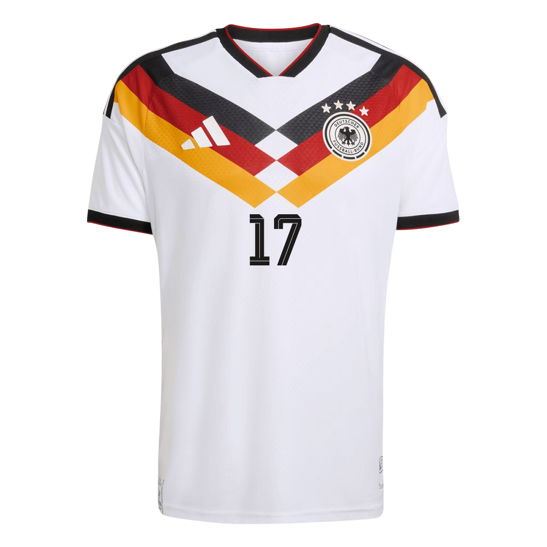 WIRTZ #17 Allemagne Domicile Maillot Coupe du Monde 2026 Blanc Joueur