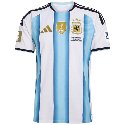 Argentine Domicile Maillot - Coupe du Monde 2026 Blue&White FIFA World Cup 2026 Final Match Edition (With Patches)