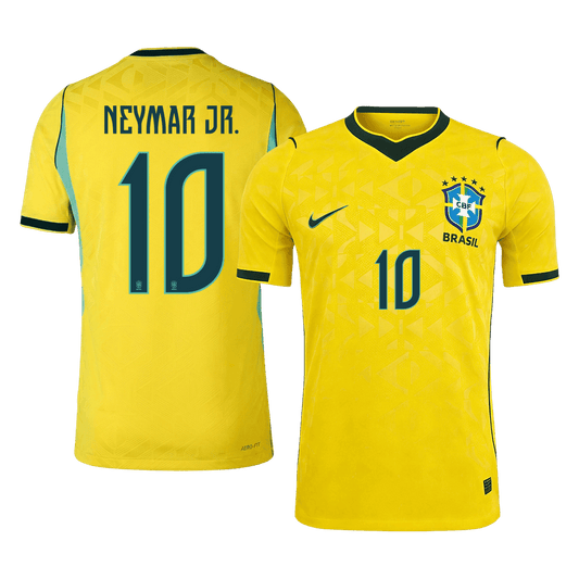 NEYMAR JR. #10 Brésil Domicile Maillot - Coupe du Monde 2026 Jaune Joueur