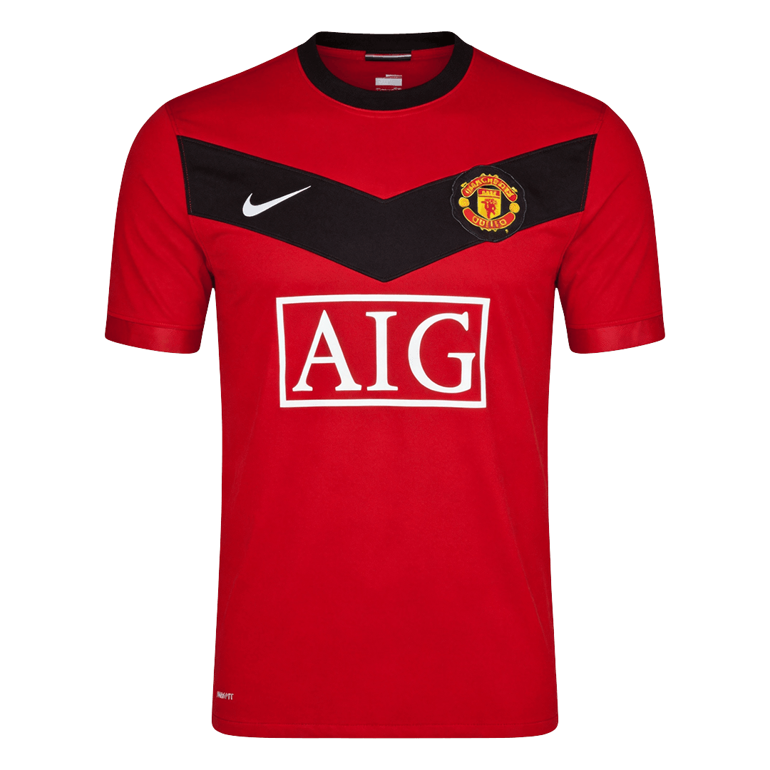 Retro Manchester United Domicile Maillot 2009/10 Rouge