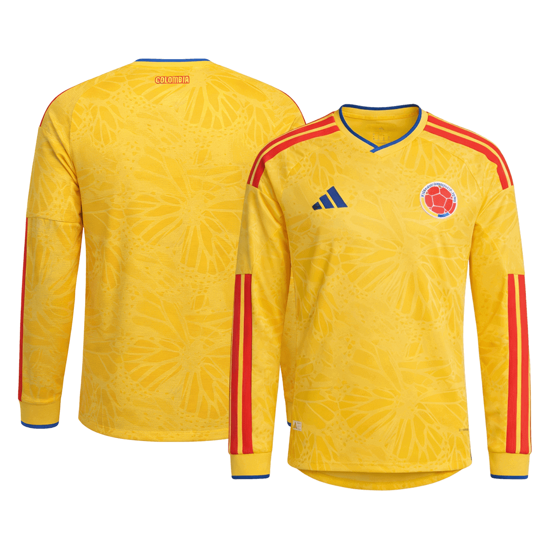 Colombie Domicile Maillot Manches Longues - Coupe du Monde 2026 Jaune