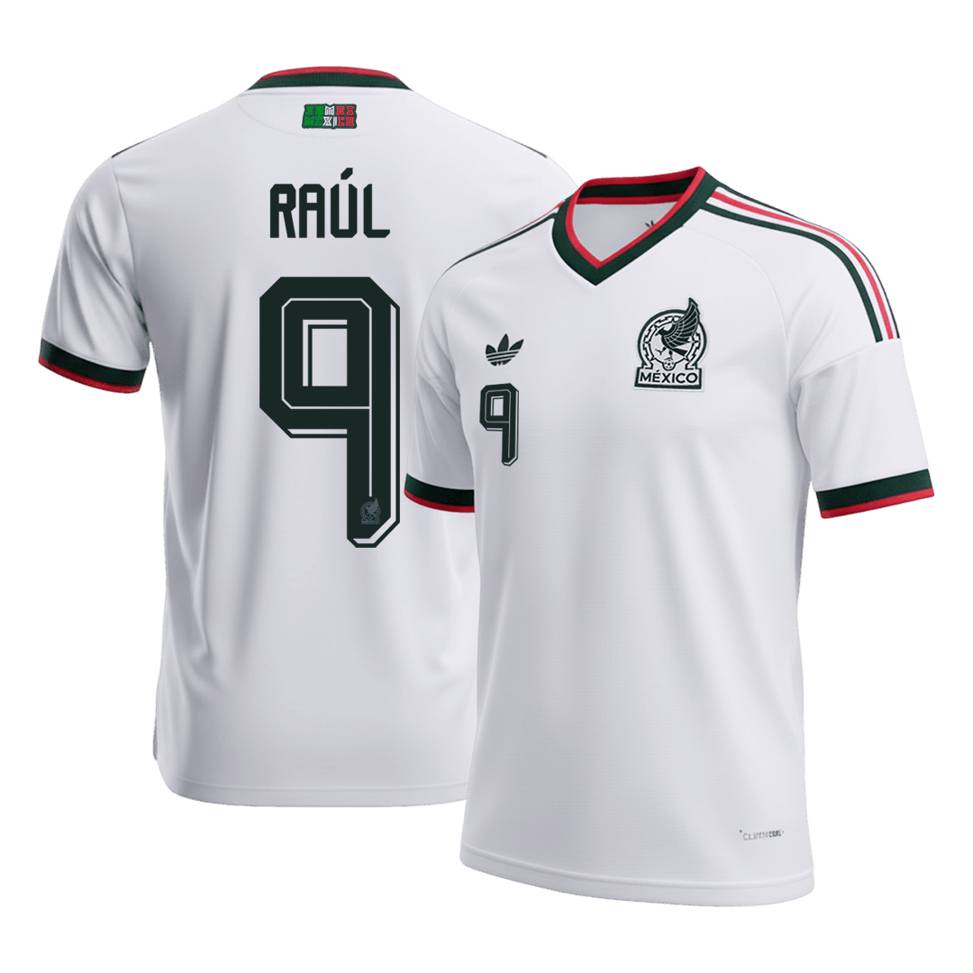 RAÚL #9 Mexique Extérieur Maillot - Coupe du Monde 2026 Blanc