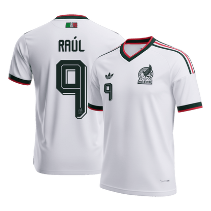 RAÚL #9 Mexique Extérieur Maillot - Coupe du Monde 2026 Blanc