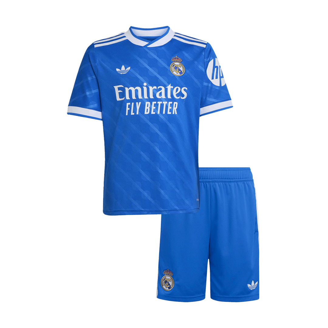 Real Madrid Third Maillot Kit 2025/26 Junior Bleu