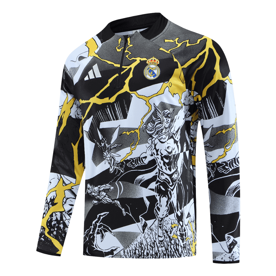 Real Madrid Sweatshirt Kit 2025/26 Noir
