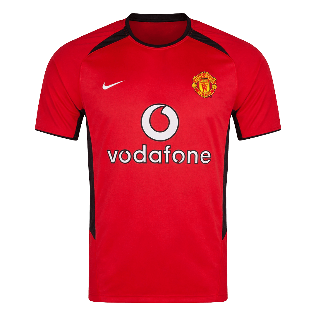 Retro Manchester United Domicile Maillot 2002/04 Rouge