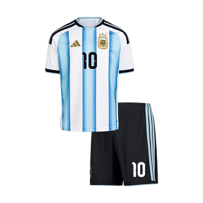 Kids MESSI #10 Argentine Domicile Maillot Kit - Coupe du Monde 2026 Blue&White - Super