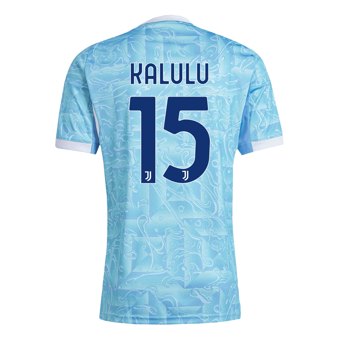 KALULU #15 Juventus Uitshirt 2025/26 Blauw