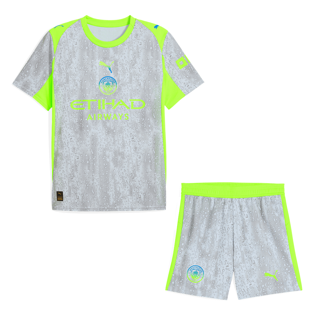 Manchester City Derde Thuisshirt 2025/26 Grijs
